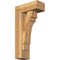 Ekena Millwork Merced Block Rough Sawn Bracket w/ Offset Brace, Western Red Cedar, 6"W x 14"D x 26"H BKT0604X14X26MRC05RWR - alternate 1